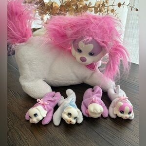 Puppy Surprise 2014, momma and babies. Pink